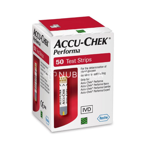 ACCU-CHEK PERFORMA, TIRAS REACTIVAS PARA LA DETERMINACION DE GLUCOSA EN SANGRE C/50 TIRAS - NUBÉDICA