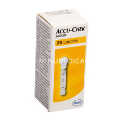 ACCU-CHEK SOFTCLIX, LANCETAS ESTERILES PARA PUNCION CAPILAR C/25 - NUBÉDICA