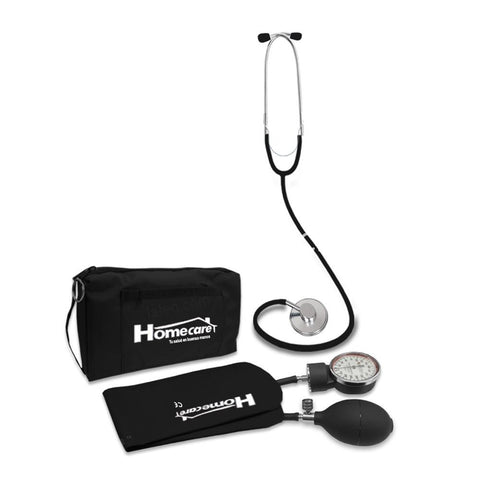BAUMANOMETRO ANEROIDE MD2000 KTJ-20, COLOR NEGRO, KIT SIMPLEX CON ESTETOSCOPIO, HOME-CARE - NUBÉDICA