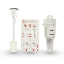 CERTUM-ORAL FLUID, PRUEBA RAPIDA DE DETECCION DE DROGAS EN SALIVA EN CASSETTE 6 PARAMETROS (COC/AMP/MET/OPI/PCP/THC) C/25 PZAS, CERTUM DIAGNOSTIC - NUBÉDICA