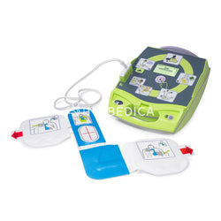 DESFIBRILADOR ZOLL AED PLUS, CON KIT DE ACCESORIOS ELECTRODOS, 10 BATERIAS Y ESTUCHE. - NUBÉDICA